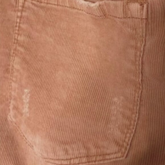 Dear John Corduroy Mini Skirt Size 29 Distressed Raw Hem Stretch Y2K Boho - Picture 5 of 9